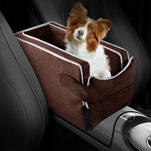 Load image into Gallery viewer, Car Center Console Pet Bed Mat   Fiber Pet Safety Seat  Essential for Cat &amp; Do Travel  Small pet car carrierNon-slip pet car s
