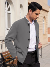 Load image into Gallery viewer, Men’s Lightweight Stand-Collar Casual Blazer
