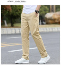Load image into Gallery viewer, Men's High-Quality Chinos -Cotton Casual Trousers - Breathable Straight Pants (Sizes W28-w40)
