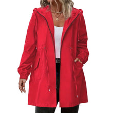 Load image into Gallery viewer, Women Trench Coat New Spring Autumn Jacket Casual Long Sleeve Hooded Mid Long Windbreaker Female Overcoat High-Quality Coats
