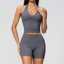 Load image into Gallery viewer, Yoga Outfit Set Fitness Two-Piece Set With No Embarrassing Lines Butt-Lifting Running Shorts Leggings Yoga Suit Athletic Wear
