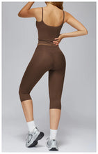 Load image into Gallery viewer, Yoga Set 2PCS Women Sportswear Workout Clothes Seamless Athletic Wear Gym Legging Fitness Bra Crop Top Long Sleeve Sports Suits
