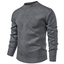 Load image into Gallery viewer, New Sweater Men Casual Knitted Pullover Solid Color Warm Regular Fit Round Neck Sweater Pullovers Mens Sweatwear
