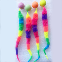 Load image into Gallery viewer, Cat interactive toys Tickle Cat Colorful bouncing ball Pet supplies Puzzle teasing indoor cat worm caterpillar elastic toy
