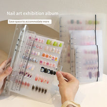 Load image into Gallery viewer, Nail Art Piece Storage Book Large Capacity Exhibition Photo Album Card Clip Display Board DIY Simple Album Storage Book

