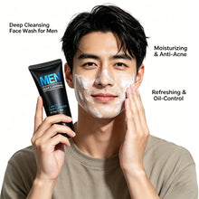 Load image into Gallery viewer, LAIKOU Men Face Cleanser 50g Deep Cleansing Oil Control Anti Acne Refreshing Moisturizing Facial Wash For Men Skin Care
