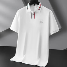 Load image into Gallery viewer, Luxury Cotton Embroidered Summer Polo
