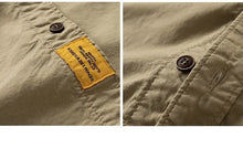 Load image into Gallery viewer, Workwear shirt for men summer loose and casual short-sleeved men American retro lapel coat trendy brand outdoor wear
