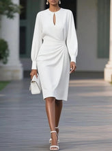 Load image into Gallery viewer, Elegant Hollow Out A-Line Dress
