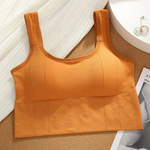 Load image into Gallery viewer, Solid Ribbed Sports Bra Workout Shockproof Sports Bra Top With Padded Seamless Sports Bra For Women Push Up Bra Seamless Lingeri

