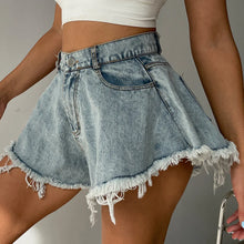 Load image into Gallery viewer, Women Denim Shorts Jeans Summer Beach Clothing Feminino Wide Leg Loose Short Femme Pantalones Cortos Ropa Mujer Fashion Clothes
