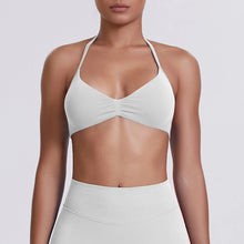 Load image into Gallery viewer, Sport Bra Strappy Bra Top Women High Support Thin Strap Halter Sport Seamless Bras Scrunch Workout Yoga Tank

