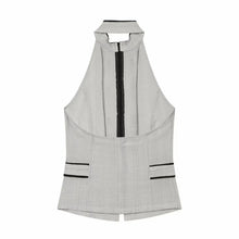 Load image into Gallery viewer, Women Summer Elegant Silk Texture Tops Fashion Women Vacation Halter Backless Beach Style Party Lady Tops
