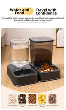 Load image into Gallery viewer, 1.2L/1.5L Pet Automatic Feeder Plastic Large Capacity Cat Dog Water Dispenser Feeder Set 3 Colors 2 Styles
