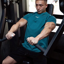 Load image into Gallery viewer, Men's Gym T Shirts Quick Dry Short Sleeve Summer Sports T-shirt Elastic Fitness Workout Tops Casual Bodybuilding Athletic Tee

