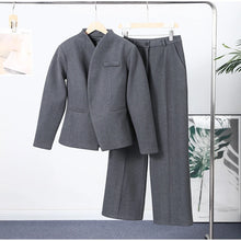 Load image into Gallery viewer, Elegant V-Neck Office Suit Set
