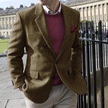 Load image into Gallery viewer, Vintage Herringbone Suit Jacket
