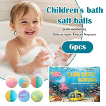 Load image into Gallery viewer, Kids Colorful Bath Bombs, Bath Color Fizzy Spa Balls Gift Set for Kids Bathtub Fun Relaxing Holiday Gift Toys for Kids Toddlers
