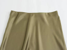 Load image into Gallery viewer, HH Skirts For Women 2024 Summer Solid Satin Sheath Long Skirt Female Show Curve Beach Outfits For Woman Mermaid Skirts
