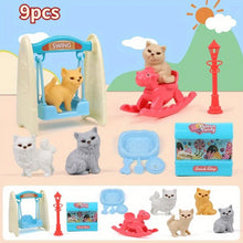 Load image into Gallery viewer, Cute Dog Pet Basket Family Toys Dog Doll Set Cage Toys Scene Playing Toys Christmas Decoration Thanksgiving Gifts color randomly
