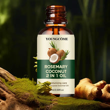Load image into Gallery viewer, Rosemary Oil Hair Essential Coconut Oil Improve Hair Loss And Nourishes Strengthen Hair Roots Scalp Treatment Hair Care
