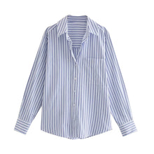 Load image into Gallery viewer, Striped Loose Casual Shirt Women
