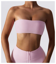 Load image into Gallery viewer, Sports Bra Sport Top Woman Gym Underwear Strapless Bustier Breathable Elastic Workout Tops Fitness Training Brassiere Yoga Bras
