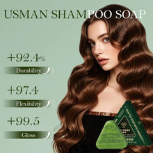 Load image into Gallery viewer, Usman Grass Shampoo Soap Cypress Leaf Polygonatum Herbal Plant Extract Refreshing Clean Oil Control &amp; Itching 120g
