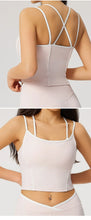 Load image into Gallery viewer, Breathable Sports Bra Women Shockproof Fitness Tops Push Up Gym Crop Top Brassiere Sport Bras Gym Workout Top Running Yoga Bra
