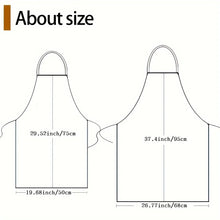 Load image into Gallery viewer, Cute Cat Pattern Polyester Apron  Vibrant Cartoon Cats with Hearts &amp; Stars DesignKitchen Apron for Cooking, Baking Home Decor
