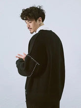 Load image into Gallery viewer, Retro Patchwork Knit Cardigan
