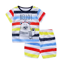 Load image into Gallery viewer, Plaid Summer Baby Outfit Set
