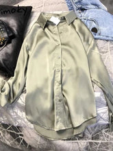 Load image into Gallery viewer, Elegant Silk Touch Office Blouse
