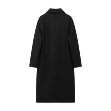 Load image into Gallery viewer, Winter Coat For Women 2024 Solid Lapel Double Breasted Long Cardigan Top Female Pokcet Streetwear Woman New In OuterCoat
