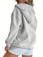 Load image into Gallery viewer, Printed Fleece Zip Hoodie Jacket

