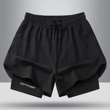Load image into Gallery viewer, Men's Quick Dry Running Shorts with Drawstring and Zip Pockets - Ideal for Athletic Workouts and Gym Sessions
