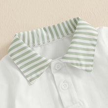 Load image into Gallery viewer, Striped Collar Summer Set
