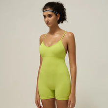 Load image into Gallery viewer, Yoga Sports Outfit for Woman Jumpsuit with Chest Pads Seamless Cross Straps One-piece Gym Quick-drying Running Fitness Clothes
