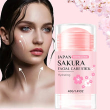Load image into Gallery viewer, Sakura Facial Care Stick Hydrating Facial Care Moisturizing Cream Deep Hydration Suitable for Dry Aging Face Cream Skin Repair
