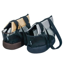 Load image into Gallery viewer, Practical Oxford Cloth Pet Carrier Black Foldable Pet Bag Breathable Lightweight Pet Backpack Hiking Trip
