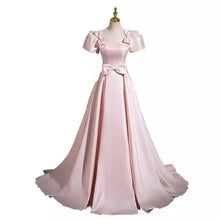 Load image into Gallery viewer, Elegant Party Evening Dress for Women 2026 New Pink French Satin Fashion Chorus Adult Ceremony Fashion Show Banquet Dress
