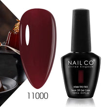 Load image into Gallery viewer, NAILCO 15ml Nail Gel Polish Semi Permanent UV Varnish Nails Art Gel Vernis Manicure TOP BASE Nails Products Supplies Equipment
