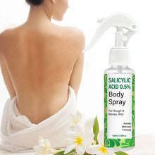 Load image into Gallery viewer, Salicylic Acid 0.5% Body Spray with Glycolic Acid and Panthenol – Korean Skincare Formula for Rough, Bumpy.
