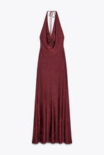 Load image into Gallery viewer, Vintage Deep V Sleeveless Evening Dress
