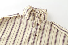 Load image into Gallery viewer, Women's Shirts Autumn 2026 New Fashion Stripes Slim Unique Youth Street Autumn Blouses Chic Elegant Travel Comfortable Blouse
