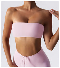 Load image into Gallery viewer, Sports Bra Sport Top Woman Gym Underwear Strapless Bustier Breathable Elastic Workout Tops Fitness Training Brassiere Yoga Bras
