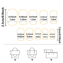 Load image into Gallery viewer, 24PCS Short False Nails With Rose Leaf Design Pressed On The Nails, Glossy Glue, Black Full Coverage Acrylic False Nails
