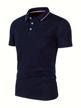 Load image into Gallery viewer, 2025 Hot Sale Men's Summer Casual Breathable Comfortable Polo Shirt Men's Solid Color High Quality Short Sleeve T-Shirt
