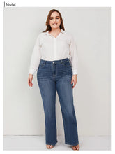 Load image into Gallery viewer, Plus Size Wide Leg Jeans
