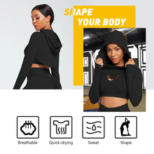 Load image into Gallery viewer, Ensemble Female 3 Pieces Yoga Set Gym Workout Clothes for Women Sport Long Sleeve Hoodie Sweater Active Wear Sport Set Tracksuit
